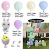 Easter Balloon Wreath Arched Rabbit Theme Party Background Arrangement Scene Decoration Colorful Latex Cross