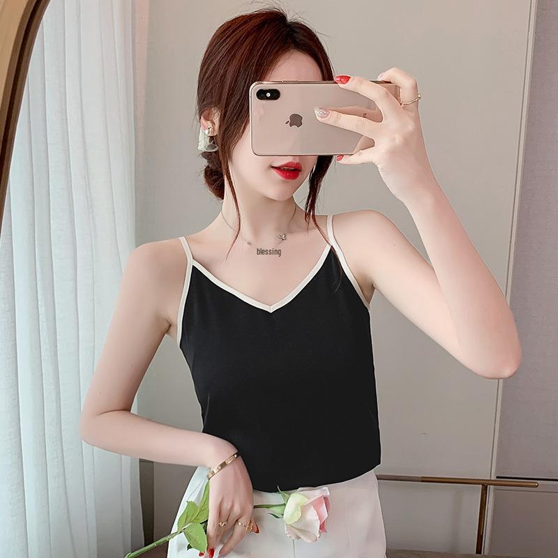 2026 Summer Versatile V-neck Chiffon Camisole: Elegant Layered Top