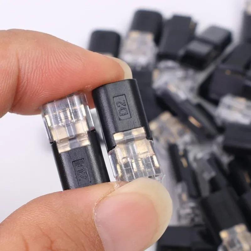 60PCS D2 Quick Splice Wire Connector Kit Automotive Waterproof Heat Shrink Butt Connectors Plug In Type Wiring Harness Repair