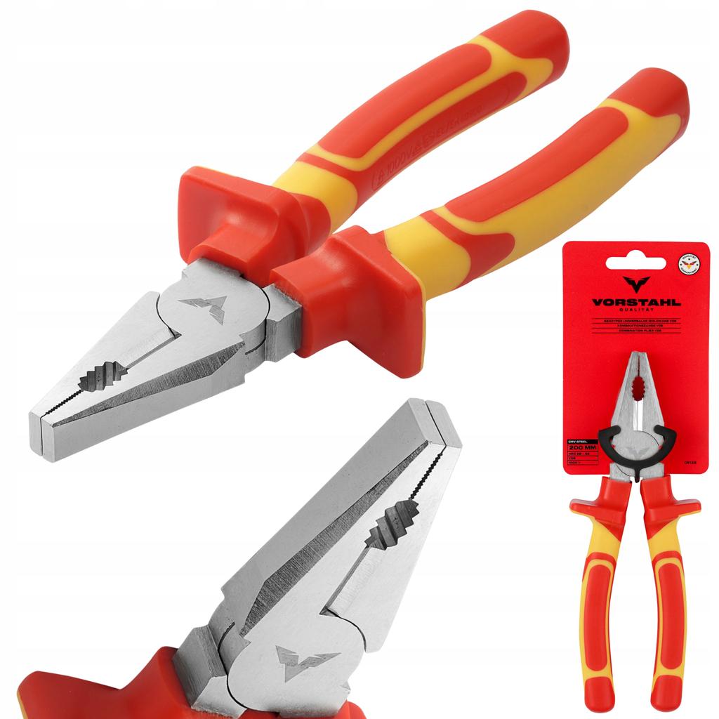 Insulated universal pliers VDE CrV STEEL 180mm Vorstahl