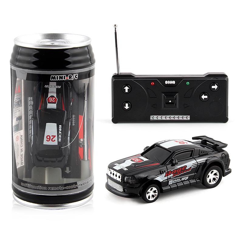 Electric Can Light Remote Control Car Mini Canned Four-Way Wireless Remote Control Car Racing Car With Roadblock Toy Car