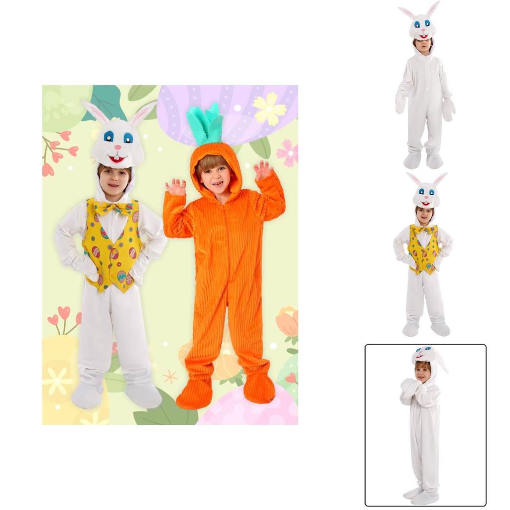 Easter Bunny Cosplay Costume For Kids With Soft Polyester Fabric For Stage Performance