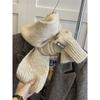 Twist Pattern Wool Scarf Gentle Breasts  Warm Neck Scarf for Students  New Winter Style for Men and Women