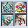 5D DIY Full Round Drill Diamond Painting Flowers Kit Home Decor Art Craft