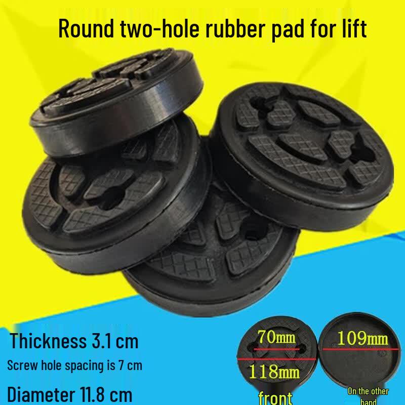 Two-Post Car Lift Round Rubber Pads Set