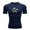 Men's Compression Athletic Workout T-Shirt, Vintage Boxing G