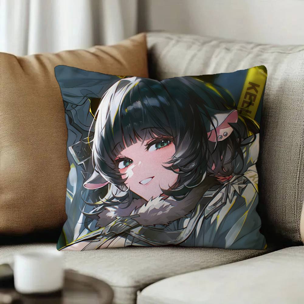 Anime Gaming Zenless Zone Zero Jane Doe Pillow Gifts Home Office Furnishings Bedroom Sofa Car Cushion Cover case 45x45cm