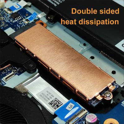 M.2 NVME SSD Heastink with Nano Thermal Pads Copper Heat Sink Cooling Thermal Pad For M2 2280 SSD In Laptop Thermal Radiat