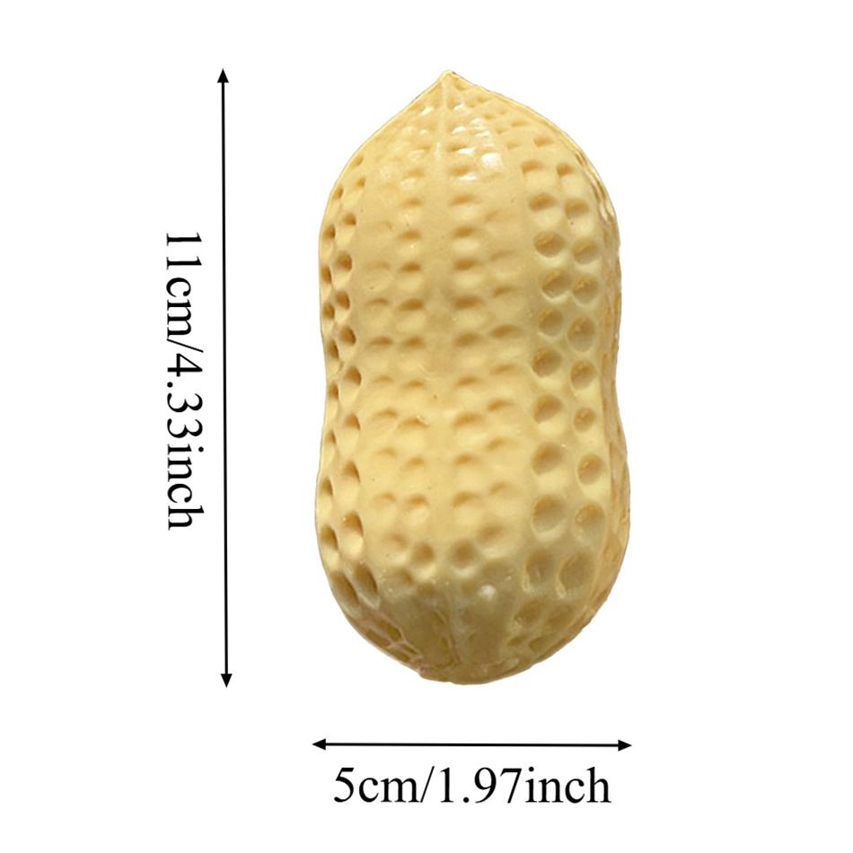 11Cm Peanut Stress Ball Crunchy Squeeze Ball Squishy Toy Buttery-Soft Feel Fidget Toy Asmr Sensory Anti Stress Toys Slow Rebound
