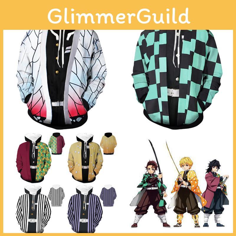 Slayer Kimetsu No Yaiba 3d Hoodie Sweatshirt With Comfortable Soft Material**