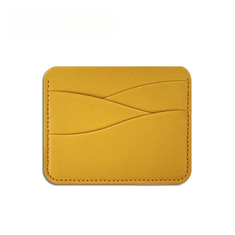 4 Card Slots Wavy Thick Pvc Leather Card Holder Card Holder Large-capacity Soft Leather Card Holder Ins Female