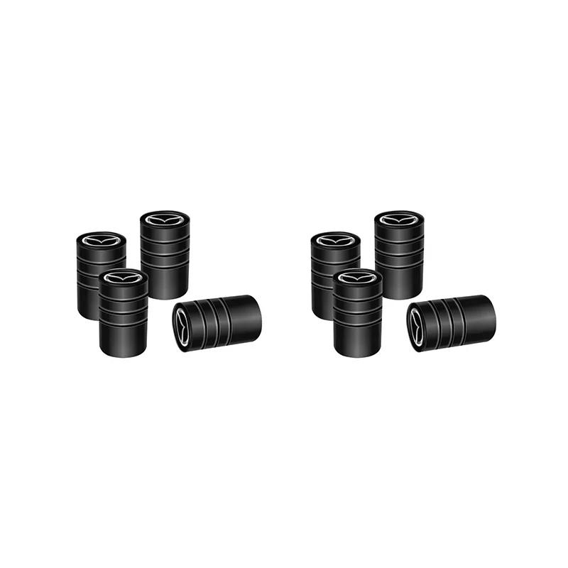 For Mazda 2 3 6 5 Atenza CX3 CX5 MX5 CX7 Axela CX30 CX90 CX60 CX50 MX30 CX9 RX 4/8Pcs Car Wheel Tire Valve Caps Dust Accessories DRYSE
