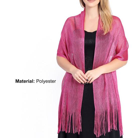Elegant Bride Shawl Ultralight Pure Color Tassels Decor Evening Shawl for Female