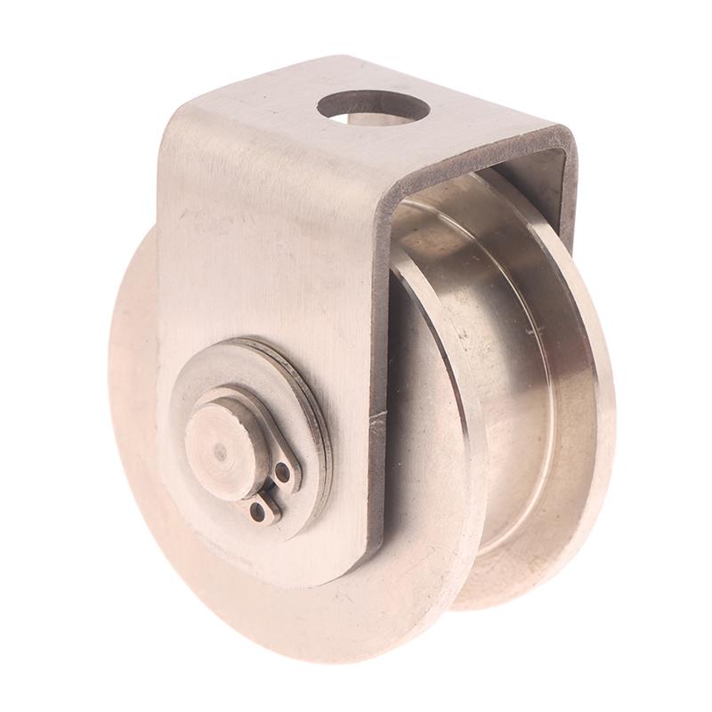 1 Piece U/V/H Shape Shower Door Pulley 201 Stainless Steel Sliding Door Roller Wheel Pulley With Bearing Furniture Accessories