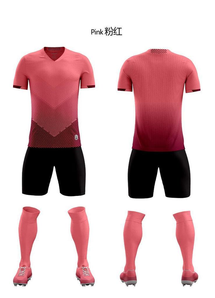 Set Divise da Calcio Uomo e Donna Maglie da Calcio a Manica Corta Asciugatura Rapida Abbigliamento da Allenamento Calcio Bambini