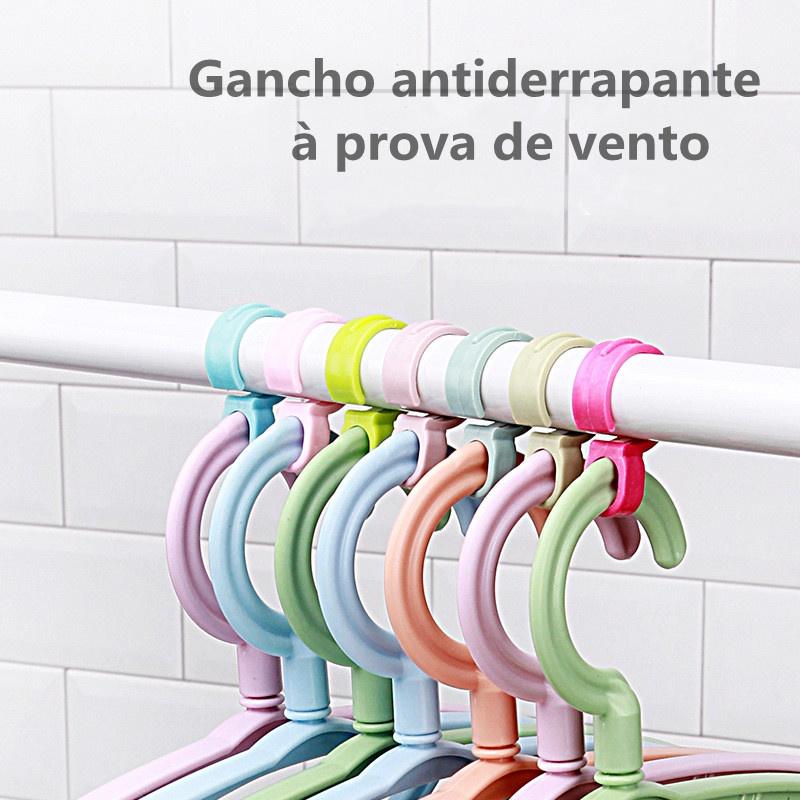 5pcs Non-slip Windproof Drying Hook Hanger Organizer