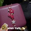 Jewelry, A Midsummer Night'S Dream Purple Flowering Gemstone Necklace, Light Luxury High-End, Iris Purple Flower Zircon Bracelet