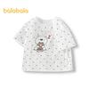 Balabala Baby Girls' Cute Bear Short Sleeve T-shirt