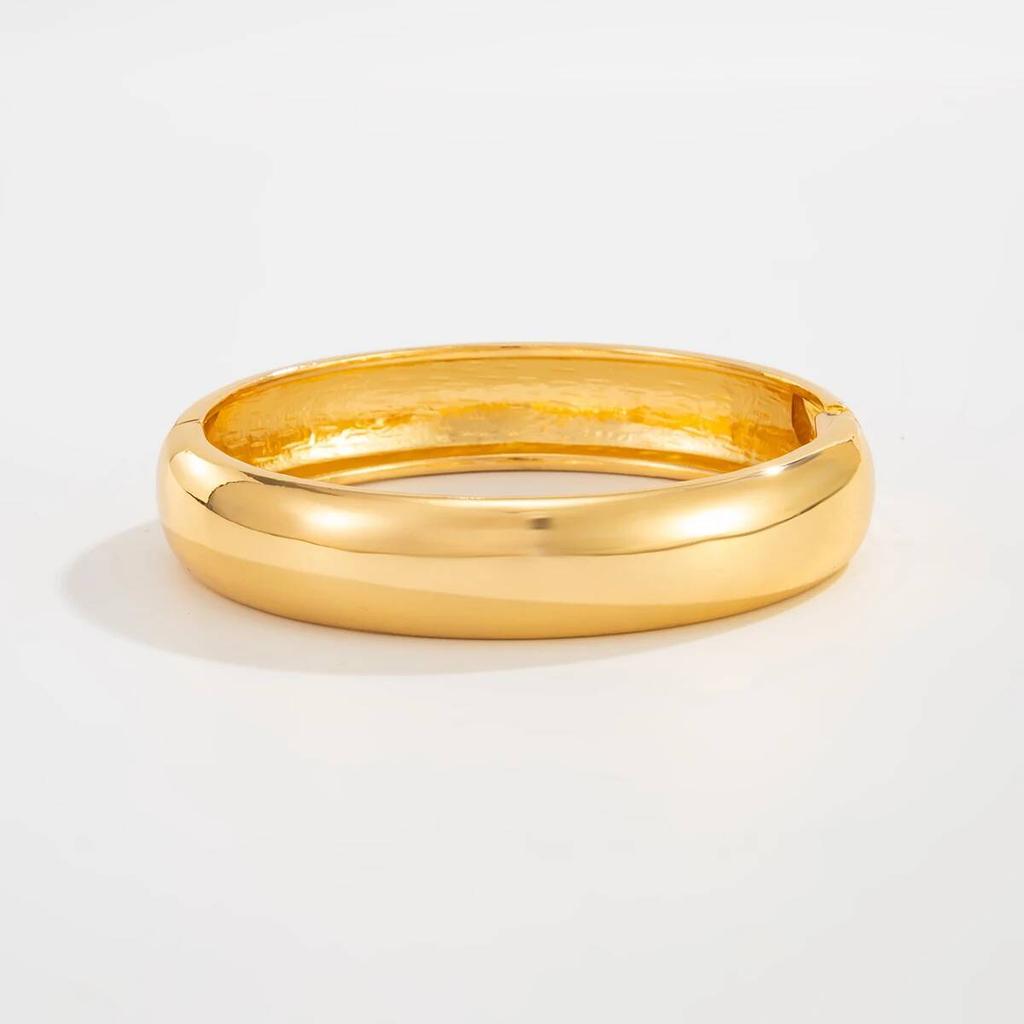 Salircon 3 Styles Exaggerated Punk Geometric Spring Bangle for Women Irregular Chunky Metal Cuff Bracelet Steampunk Jewelry Gift