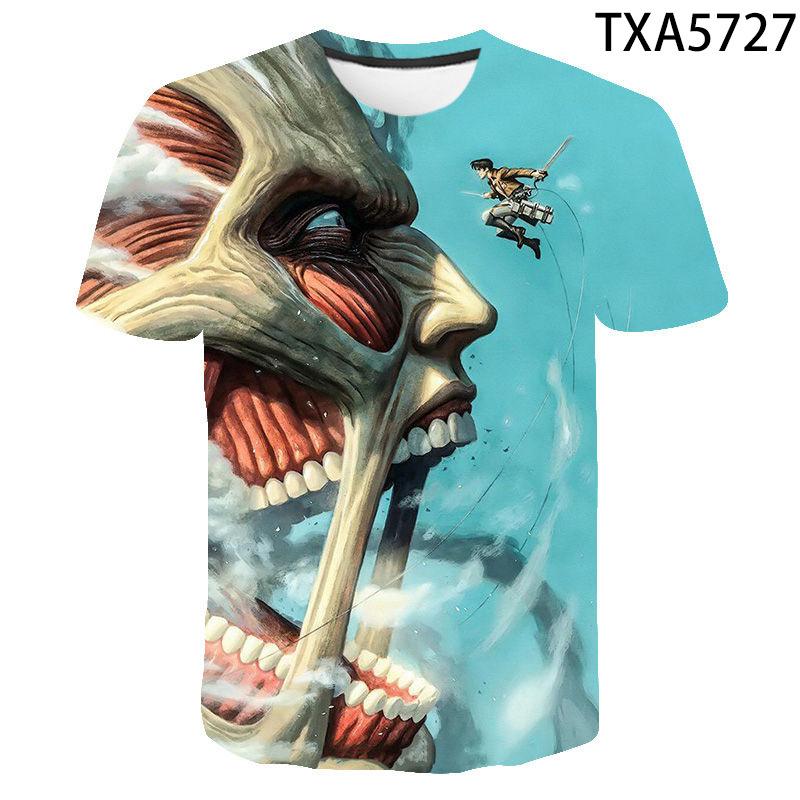 Attack On Titan Levi Ackerman 3D Print T-Shirt, High Quality Polyester Short Sleeve, Fashion Streetwear Casual Daily Wear