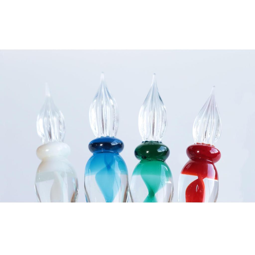 Teranishi Chemical Industry Guitar Glass Pen, Ribbon, Blue, GLAR-BL