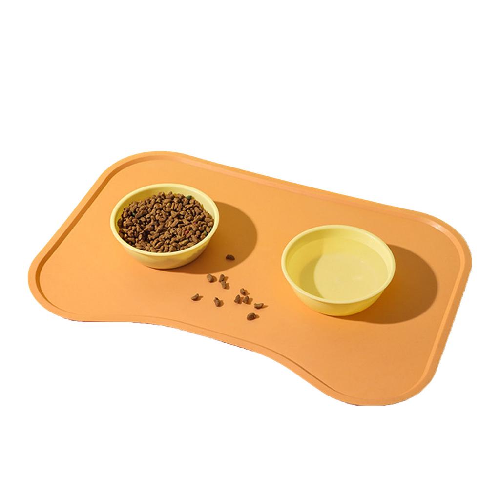 Pet Feeding Mat Waterproof Slip Resistance Silicone Dog Food Mat Cat Placemat for Floors