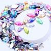 200Pcs Acrylic Eye Shape  Gems Glue On Diamond Stone Flatback