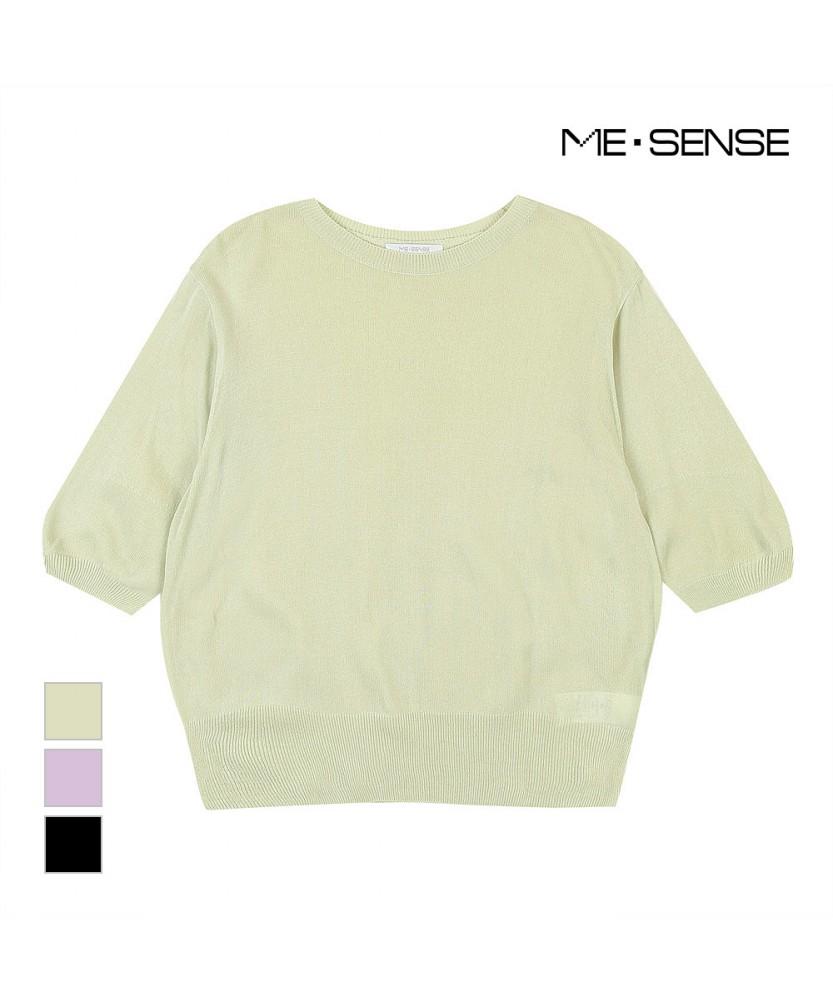 MESENSE Round Neck Short Sleeve Knit_Mb34Knp601Z