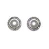 Korean High-end Earrings, Korean Luxury Flash Diamond Temperament Earrings, French Niche Exaggerated Pearl Large Stud Earrings