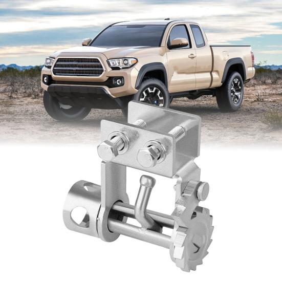 Universal Truck Rope Clamp Tie-Down Tool, Heavy-Duty Steel Cargo Securing Fastener, No-Weld Installation Rope Tightener for Pickup Trucks Trailers