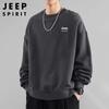 JEEP SPIRIT Men's Round Neck Pullover Sweatshirt