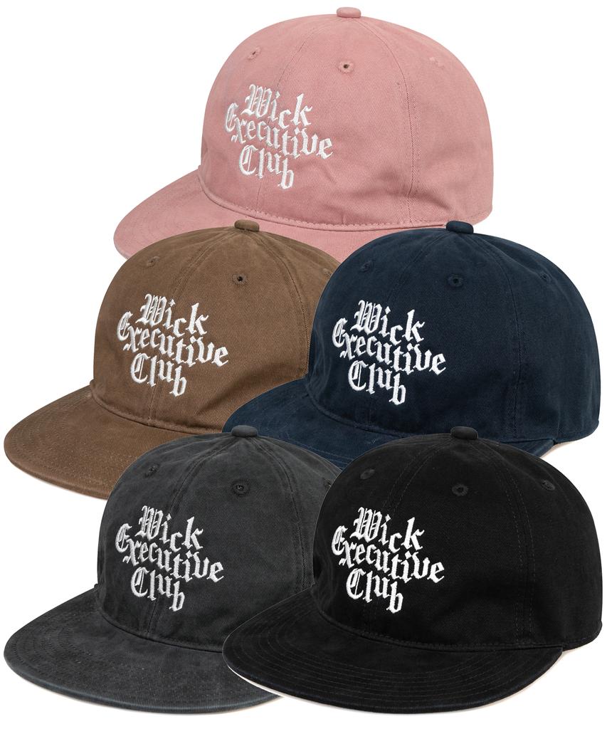 Wig Gothic Executive Club Smoke Wash Flat Cap