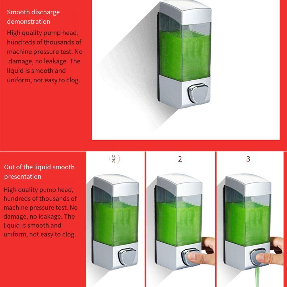 Wandmontierte Duschgelbox Manuelle Presse Shampoo Spenderflasche Handdesinfektionsmittelbehälter Küche