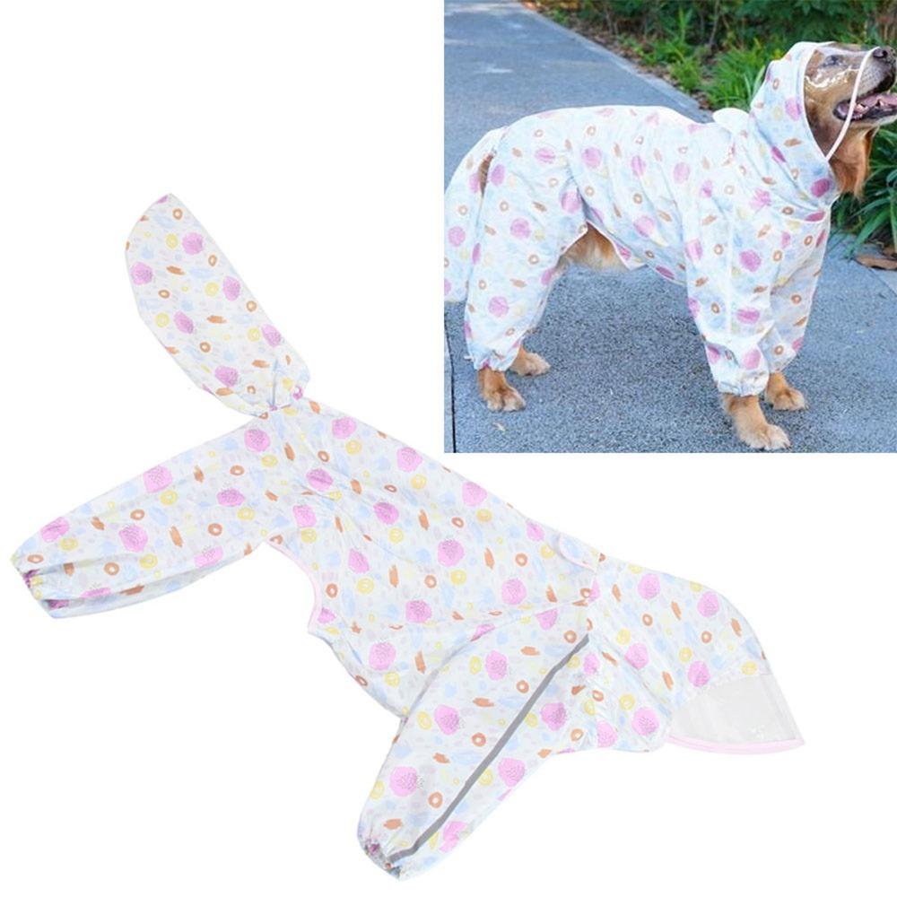 Full Wrap Cut Dog Four Leg Rain Coat Full Coverage Pet Rain Jacket Outdoor Walking
