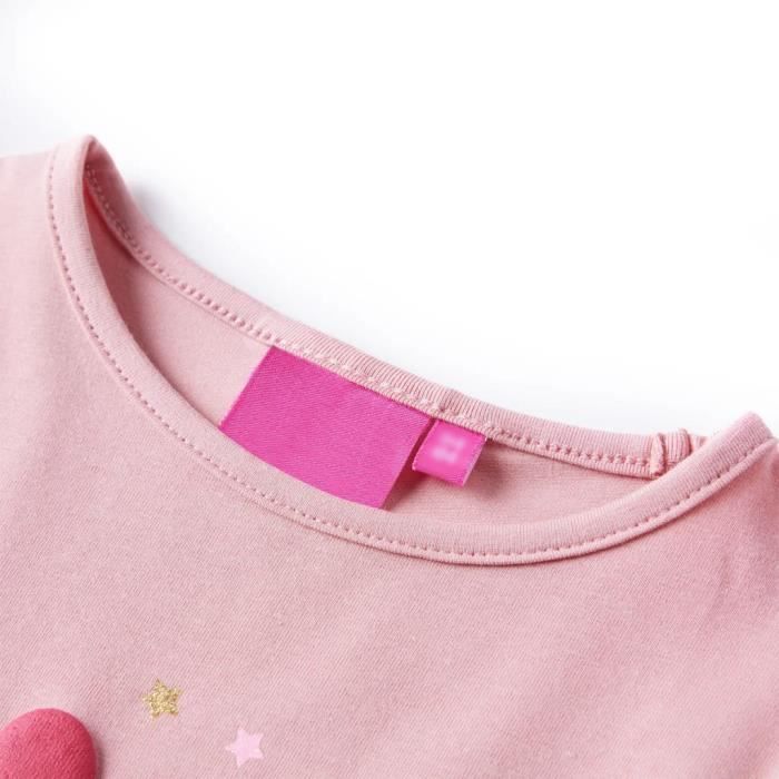 Children's Long-sleeved T-shirt with Ice Cream Print 2 Colors and 5 Sizes Available