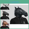Brown Horse Head Mask Funny Latex Costume Accessory For Parties And Festivals Events