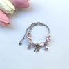 Dream Catcher Flower Heart Crystal Beaded Bracelet for Women