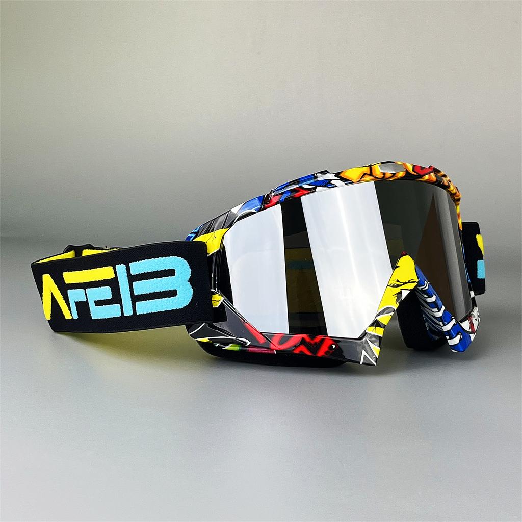 NAFEIB Motokros Gözlüğü Motosiklet Güneş Gözlüğü Erkek MTB ATV Maskesi Rüzgar Geçirmez Koruma Kayak Bisiklet Yarış Off-Road Gözlüğü