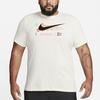 Nike Dri-FIT Logo Print Crew Neck T-Shirt Men Tops Off-White FJ2358-113