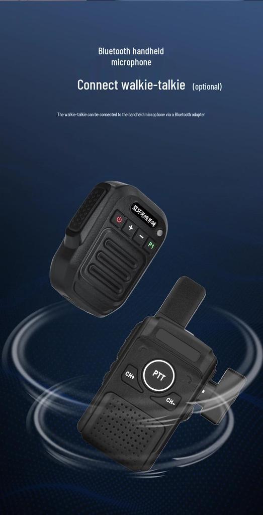 T5 Walkie-Talkie Bluetooth Microphone for Yaesu 7900R/1907R - K, M, Crystal Head Compatible