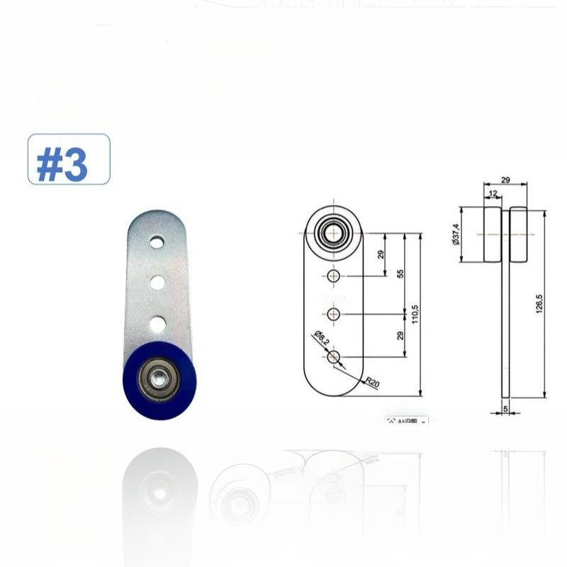 Side Curtain Trailer Roller Bearing Weather Resistant Heavy Load Capacity Easy Fit Replacement for Heavy Duty Work Trucks