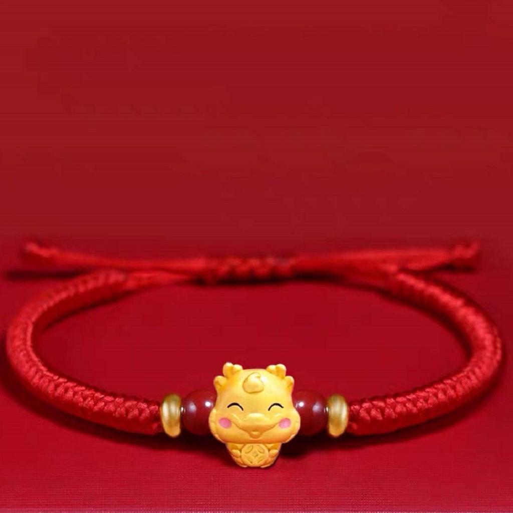 Handmade12 Constellation Zodiac Sign Braided Animal Lucky Bracelet For Men Women Red Rope Gold Color Beads Bracelet Jewelry