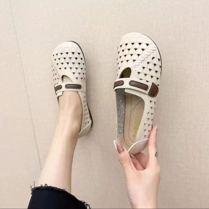 

Anti-slip Soft-soled Shoes with Perforated Ventilation Design, Cool Sandals, Nurse Shoes, Women s Shoes 41 бежевий