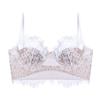 French Style Lace U Back Low Back Push Up Thin Cup Bra For Women