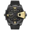 DZ7377 Uber Chief Black Dial Black Leather Men's Watch