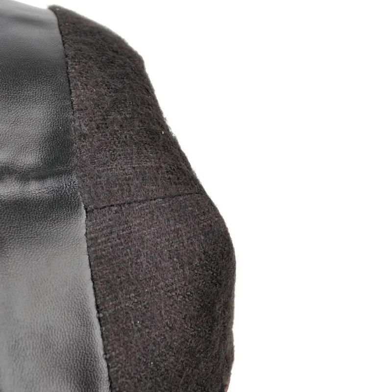 Mote Damesko tykke hæler, høye hæler firkantet tupp, fasjonable allsidige varme og komfortable sko, damesko høy støvel