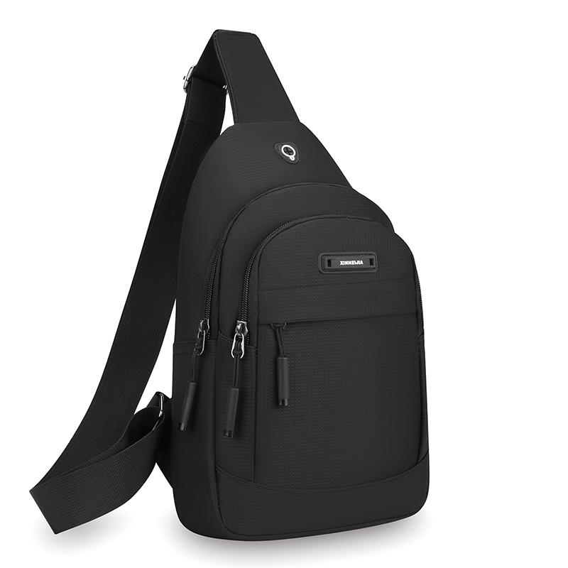 Men s Waterproof Chest Sling Bag – Wear-Resistant Large Capacity Crossbody for Outdoor Hiking & Travel