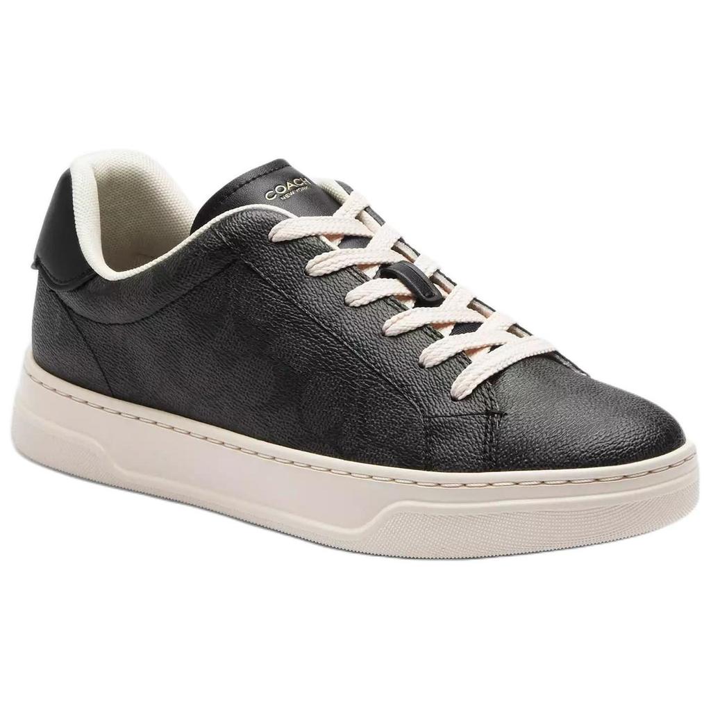 COACH High Line Leather Low top Skateboard Shoes Women's Black CW970-CQ