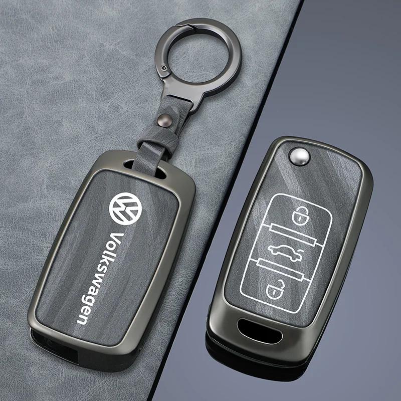 2026 Hot Styling Mouldings For VOLKSWAGEN VW 3 Buttons Zinc Alloy Car Protection Gray Key For Volkswagen VW Polo Tiguan Golf Jet