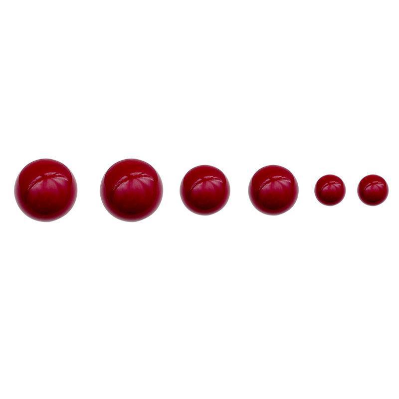 925 Sterling Silver Red Ankola Bead Earrings for Women - Elegant, Simple Pearl Design